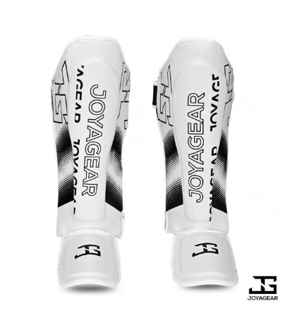 THE JOYAGEAR &quot;EVOLUTION&quot; SHINGUARDS- WHITE-WHITE