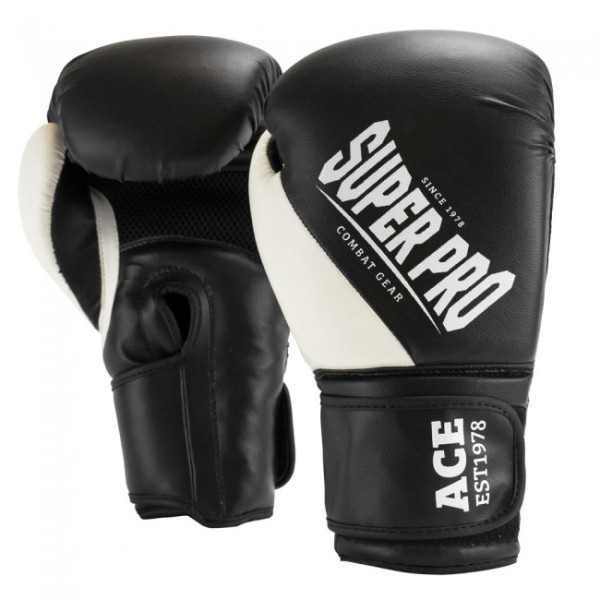 Super Pro Combat ACE | Arten Boxhandschuhe (Kick)Boxhandschuhe Kunstleder | Gear black/white Boxhandschuhe Boxhandschuhe 